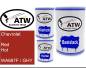 Preview: Chevrolet, Red Hot, WA687F / GHY: 500ml Lackdose + 500ml Klarlack + 250ml Härter - Set, von ATW Autoteile West.